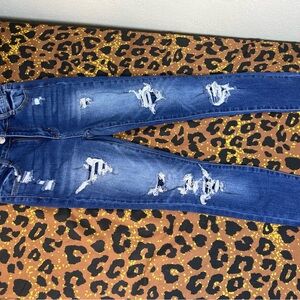 Rue21 Distressed Blue Jeans